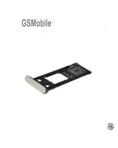 Bandeja SIM & MicroSD Sony Xperia X Plateado Original DUAL