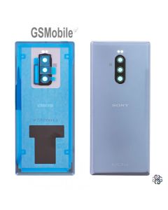 Tapa de batería + Cristal de cámara para Sony Xperia 1 Original Gris