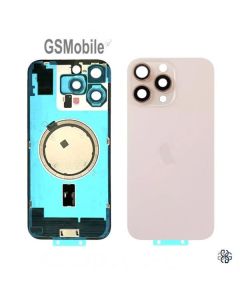 Tapa Trasera Con Soporte Metal Y Lente para iPhone 16 Pro – oro