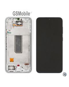 Repuesto pantalla completa Samsung Galaxy A34 blanco Service Pack original