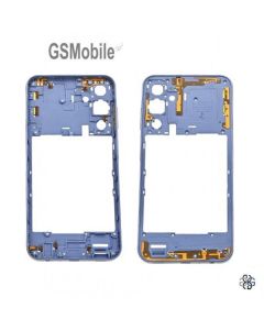 Carcaça intermédia para Samsung Galaxy A25 A256b Azul
