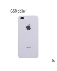 Coque arrière avec verre caméra iPhone 8 Plus Blanc
