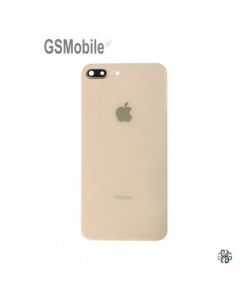 Coque arrière en verre caméra iPhone 8 Plus Doré