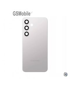 Tampa traseira + vidro da câmara para Samsung S24 Galaxy S921B Branco