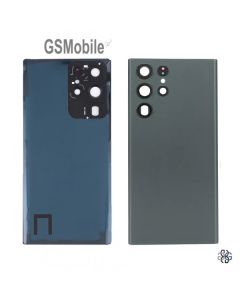 Cache arrière + Vitre caméra Samsung S22 Ultra 5G Galaxy S908B Vert