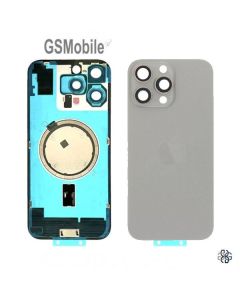 Cover posteriore iPhone 16 Pro Max Titanio Naturale – ricambio