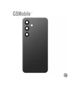 Tampa traseira + vidro da câmara para Samsung S24 Galaxy S921B Preto